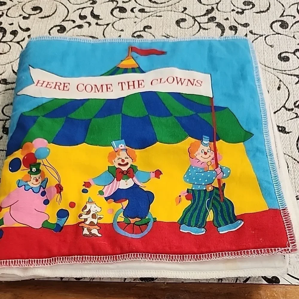 Colorful Clown Print FabricBook.